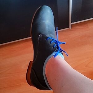 John Fluevog unisex radio CBC shoes in black size w10.